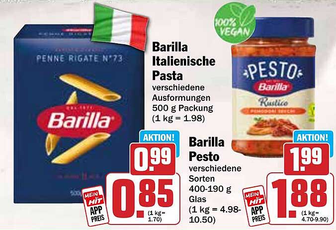 Barilla Italienische Pasta und Pesto - Vielfalt für deinen Gaumen