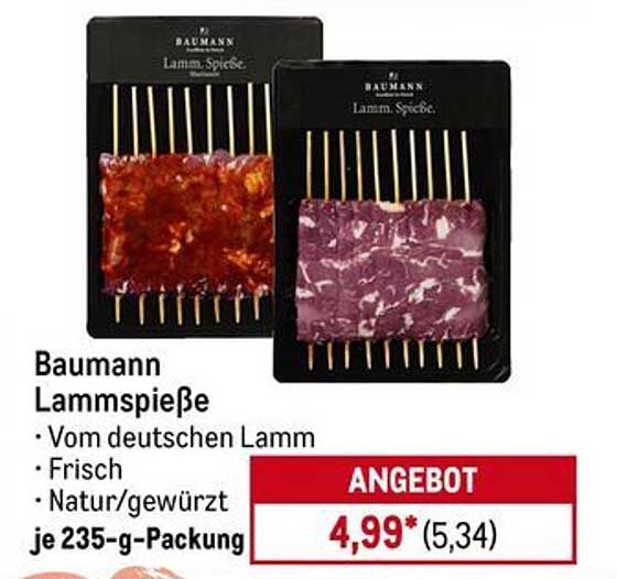 Baumann Lammspieße - Vom deutschen Lamm