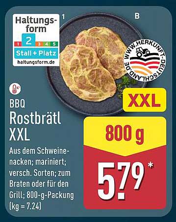 BBQ Rostbrätl XXL 800 g