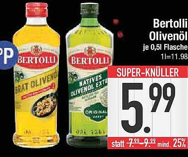 Bertolli Olivenöl 0,5 Liter Flasche