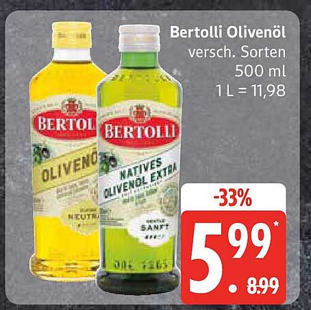 Bertolli Olivenöl - verschiedene Sorten 500 ml