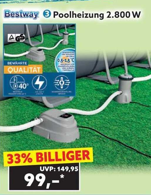 Bestway Poolheizung 2.800 W