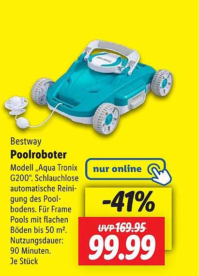 Bestway Poolroboter Modell „Aqua Tronix G200“