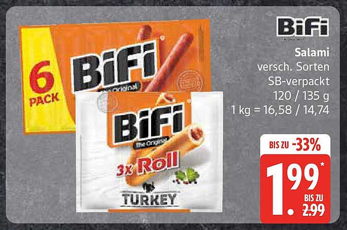 Bifi Salami - Verschiedene Sorten, SB-verpackt