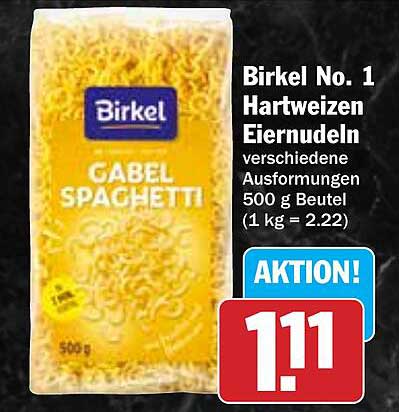 Birkel No. 1 Hartweizen Eiernudeln 500 g