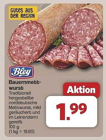 Bley Bauernmettwurst - Traditionell hergestellt aus Norddeutschland