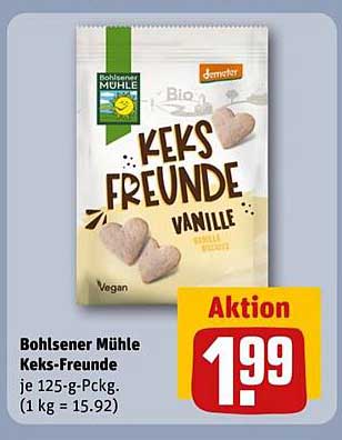 Bohlsener Mühle Keks-Freunde Vanille 125-g-Pck.