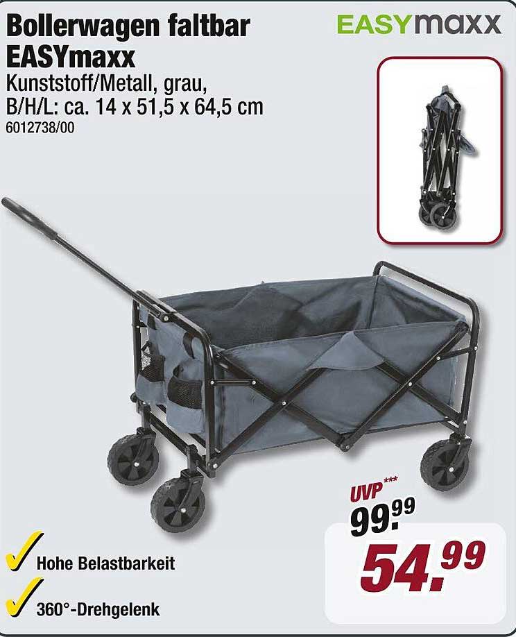 Bollerwagen faltbar EASYmaxx