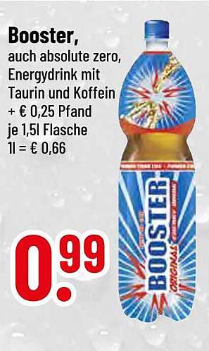 Booster Energy Drink – Absolut Zero