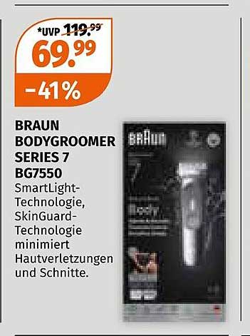 BRAUN BODYGROOMER SERIES 7 BG7550