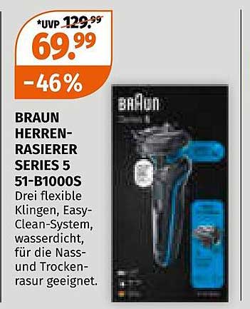 BRAUN HERREN-RASIERER SERIES 5 51-B1000S