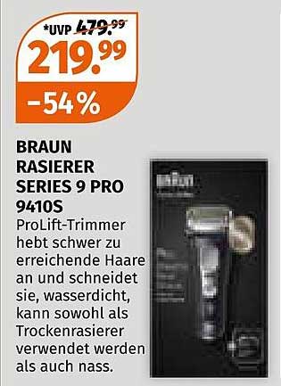 BRAUN RASIERER SERIES 9 PRO 9410S