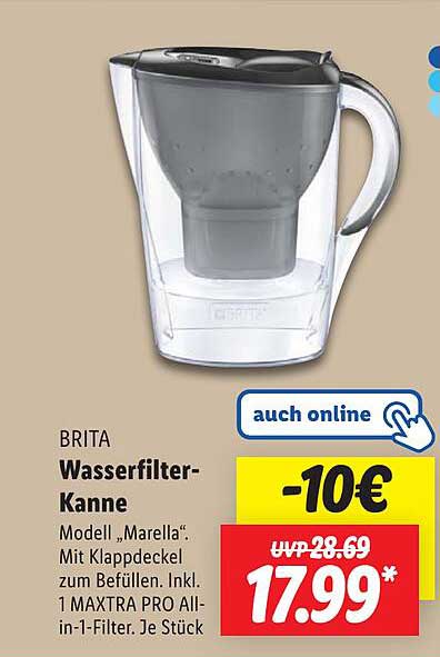 BRITA Wasserfilter-Kanne Modell „Marella“