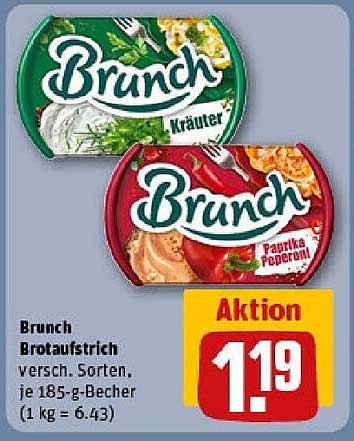 Brunch Brotaufstrich - Verschiedene Sorten