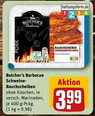 Butcher’s Barbecue Schweine-Bauchscheiben