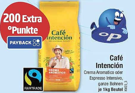 Café Intención – Crema Aromático oder Espresso Intensivo, ganze Bohnen je 1kg Beutel