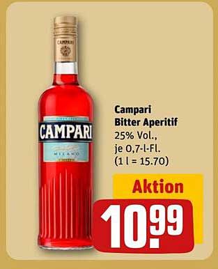 Campari Bitter Aperitif 0,7 l - Aktion
