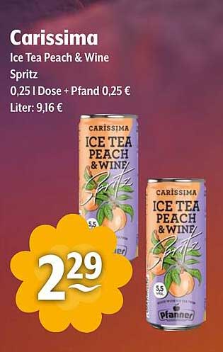 Carissima Ice Tea Peach & Wine Spritz