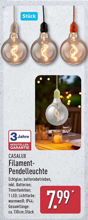 CASALUX Filament-Pendelleuchte