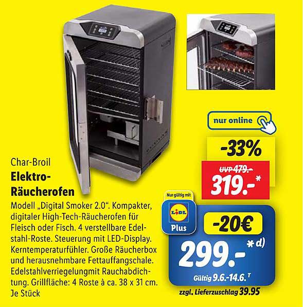 Char-Broil Elektro-Räucherofen "Digital Smoker 2.0"