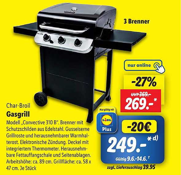 Char-Broil Gasgrill Modell „Convective 310 B“