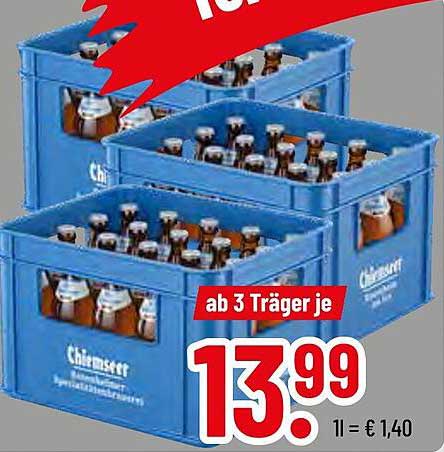 Chiemseer Bierkästen - ab 3 Träger je 13,99 €