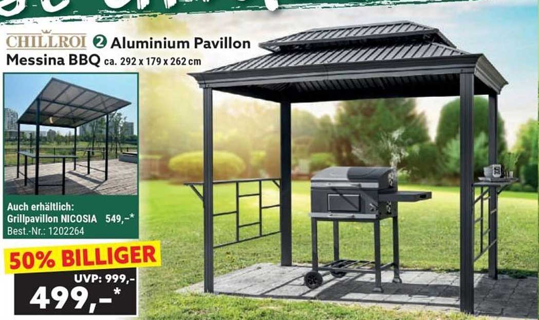 CHILLROI Aluminium Pavillon Messina BBQ