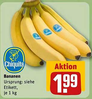 Chiquita Bananen, je 1 kg