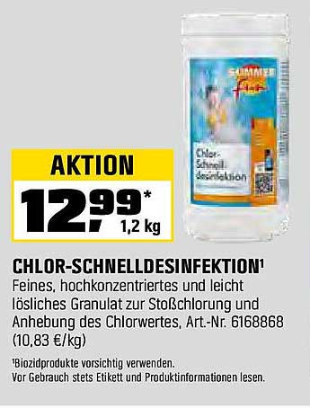 CHLOR-SCHNELLDESINFEKTION 1,2 kg