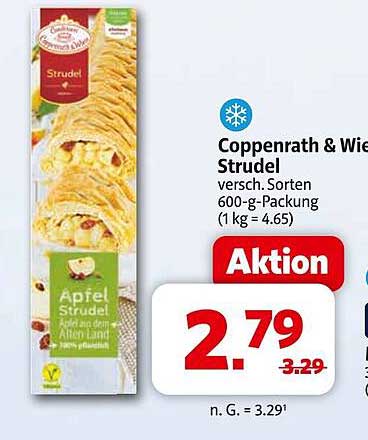 Coppenrath & Wiese Strudel 600-g-Packung, Apfelstrudel