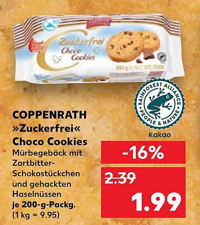 COPPENRATH »Zuckerfrei« Choco Cookies