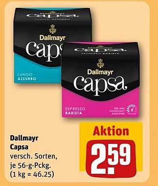 Dallmayr Capsa - verschiedene Sorten je 56-g-Pckg.