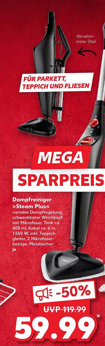 Dampfreiniger »Steam Plus« - Mega Sparpreis
