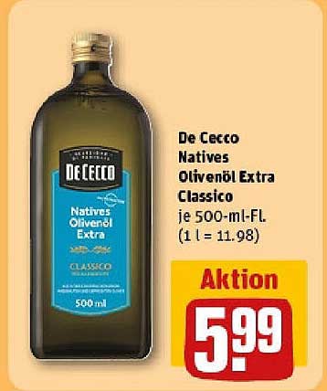 De Cecco Natives Olivenöl Extra Classico 500ml