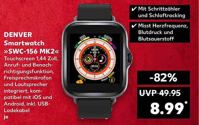 DENVER Smartwatch »SWC-156 MK2«