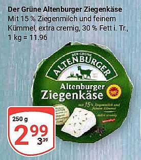 Der Grüne Altenburger Ziegenkäse