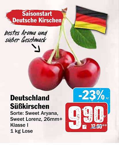 Deutschland Süßkirschen - Sorte: Sweet Aryana, Sweet Lorenz