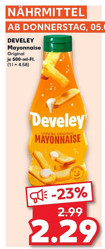 DEVELEY Mayonnaise Original 500 ml für nur 2,29 €