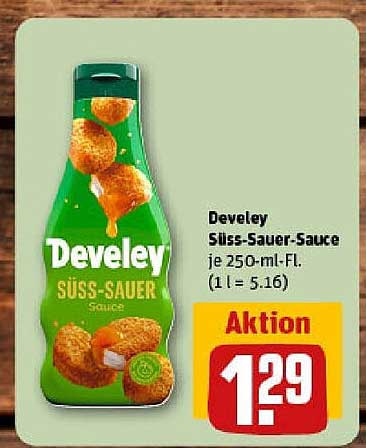 Develey Süß-Sauer-Sauce je 250-ml-Fl.