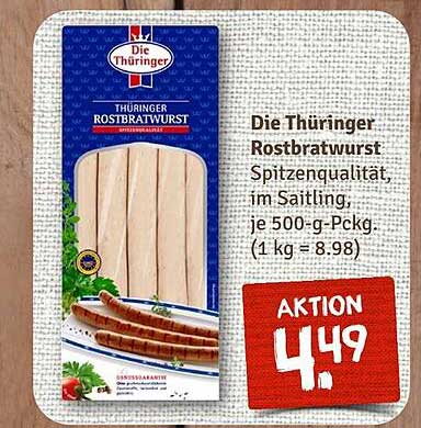 Die Thüringer Rostbratwurst