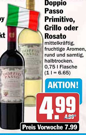 Doppio Passo Primitivo, Grillo oder Rosato
