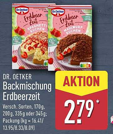 Dr. Oetker Backmischung Erdbeerzeit