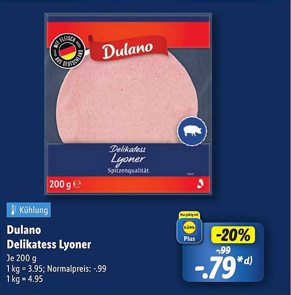Dulano Delikatess Lyoner 200 g