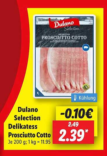 Dulano Selection Delikatess Prosciutto Cotto