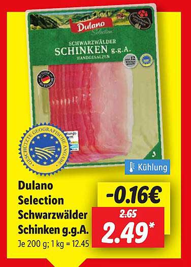 Dulano Selection Schwarzwälder Schinken g.g.A.