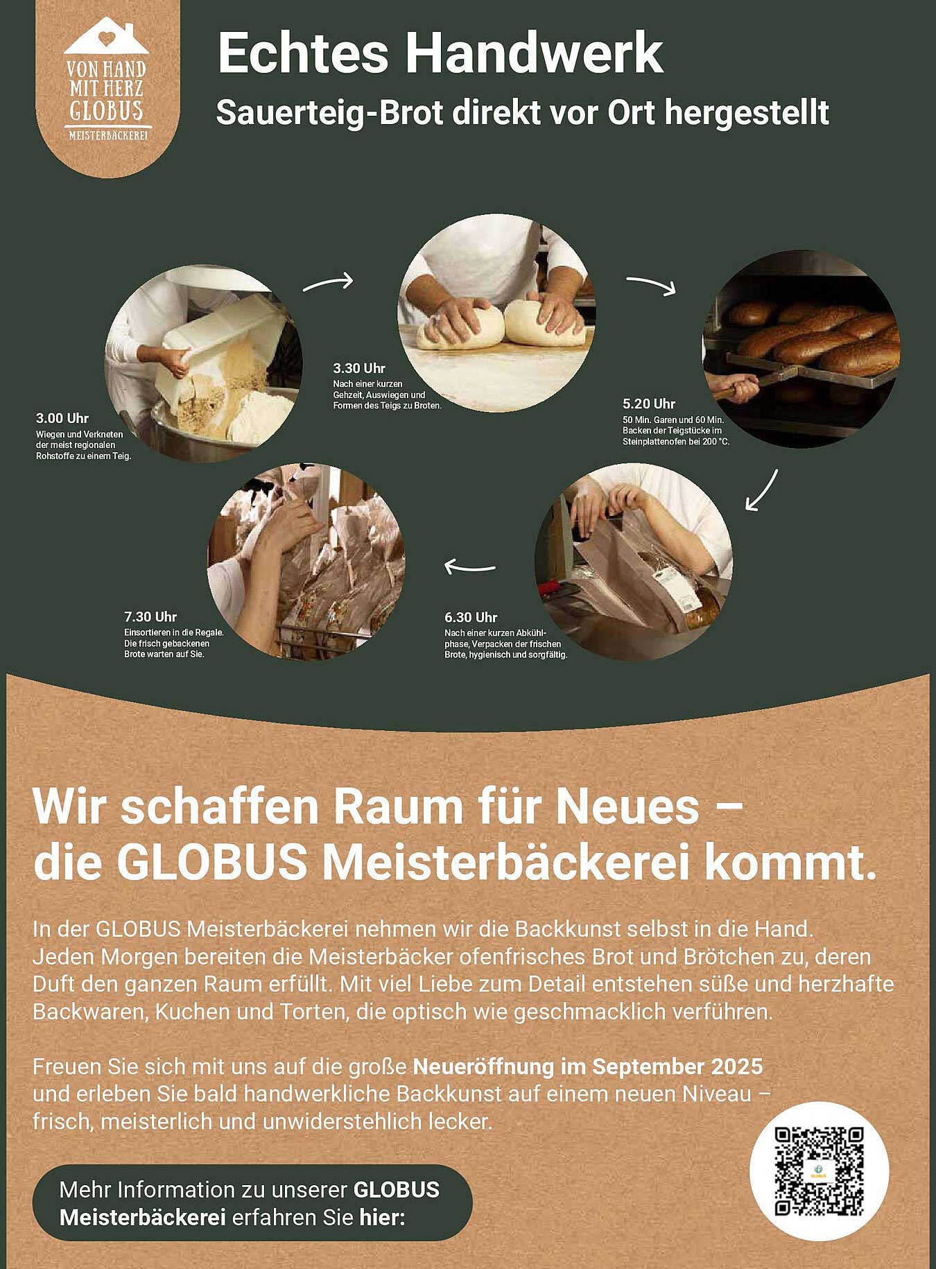 Echtes Handwerk: Sauerteig-Brot direkt vor Ort hergestellt