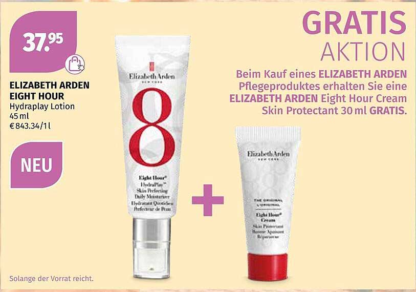ELIZABETH ARDEN EIGHT HOUR Hydraplay Lotion 45 ml