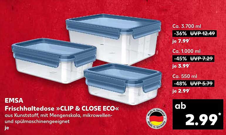 EMSA Frischhaltedose »CLIP & CLOSE ECO«