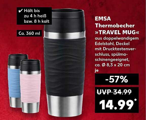 EMSA Thermobecher »TRAVEL MUG«