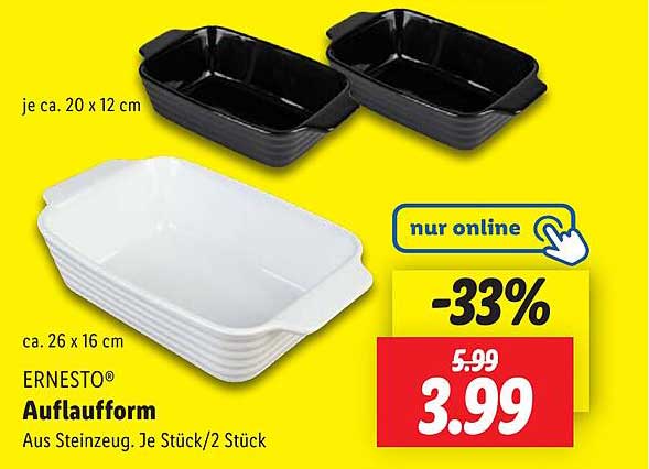 ERNESTO® Auflaufform 2 Stück - nur online